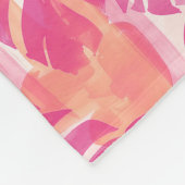 Eenvoudig abstract patroon met bladeren van monste fleece deken (Hoek)