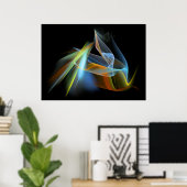 'Eenvoudig Abstract' Poster (Thuiskantoor)