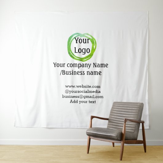 eenvoudig add your logo gold sociale website wandkleed (In Situ (horizontaal))