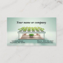 Eenvoudig afbeelding van een aerogarden visitekaartje