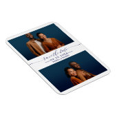 Eenvoudig afbeeldingsweddenschap Save the Date 2 P Magneet (Rechterzijde)