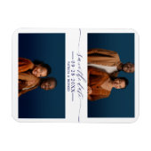 Eenvoudig afbeeldingsweddenschap Save the Date 2 P Magneet (Horizontaal)