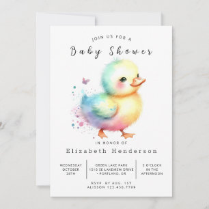 Eenvoudig afdrukbaar Baby shower Kaart
