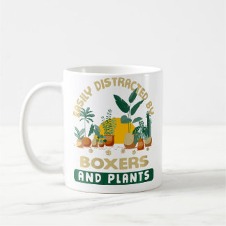 Eenvoudig Afgeleid Door Boxers En Planten Duitse B Koffiemok