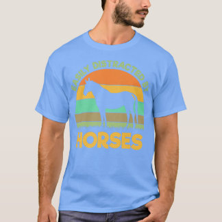 Eenvoudig afgeleid door paardenfokkerij t-shirt