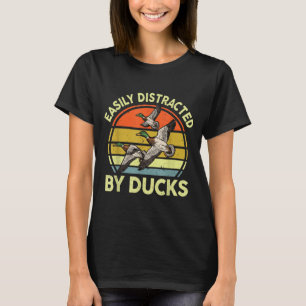 Eenvoudig Afgeleide Eendenjacht Cadeau Vader Jager T-shirt