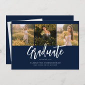 Eenvoudig Afstuderen 2025 Script Foto's aankondigi (Voorkant / Achterkant)