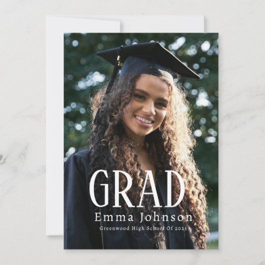 Eenvoudig Afstuderen Afstudeerder Aankondiging | P (Voorkant)