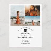 Eenvoudig Afstuderen De datum opslaan Afstudeerder Briefkaart (Voorkant)