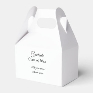 Eenvoudig afstuderen felicitaties Minimale add cla Bedankdoosjes