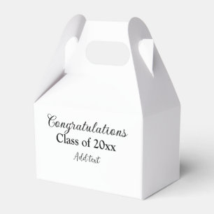 Eenvoudig afstuderen felicitaties Minimale add cla Bedankdoosjes
