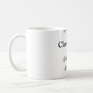 Eenvoudig afstuderen felicitaties Minimale add cla Koffiemok