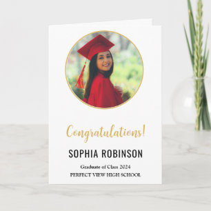 Eenvoudig Afstuderen Foto Modern Afstuderen Kaart