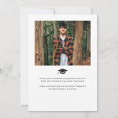 Eenvoudig Afstuderen met 2 foto's Aankondiging (Achterkant)