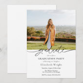 Eenvoudig Afstuderen met foto Kaart (Voorkant / Achterkant)