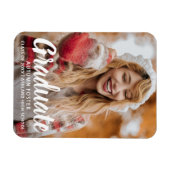 Eenvoudig Afstuderen Modern Photo Afstuderen Magneet (Horizontaal)