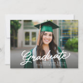 Eenvoudig afstuderen script twee foto afstuderen kaart (Voorkant)