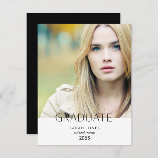 Eenvoudig Afstuderen voor foto's van studenten (Voorkant / Achterkant)