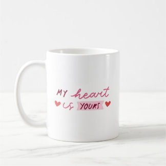 Eenvoudig Allerliefst Romantisch Mijn Hart Is Van  Koffiemok