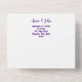 Eenvoudig alles in één  all in one uitnodiging (Achterkant)