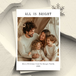Eenvoudig alles is Bright Christmas Family Kinder  Feestdagenkaart