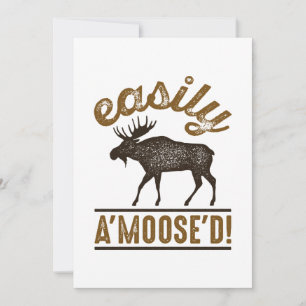 Eenvoudig A'Moose'D Bedankkaart