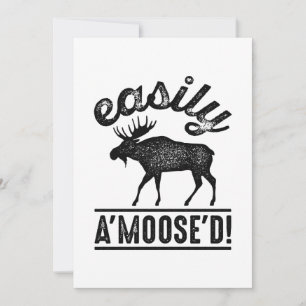 Eenvoudig A'Moose'D Bedankkaart