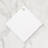 Eenvoudig Antiek gouden monogram Elegant Huwelijk Bedankjes Labels (Achterkant)