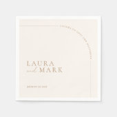 Eenvoudig arch-minimalistisch keurslijf voor weduw servet (Voorkant)