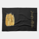 Eenvoudig art Lover Minimal Design Theedoek (Horizontaal)