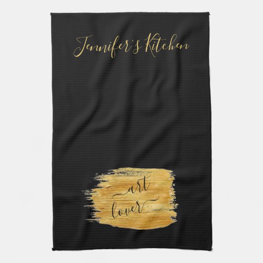 Eenvoudig art Lover Minimal Design Theedoek (Verticaal)