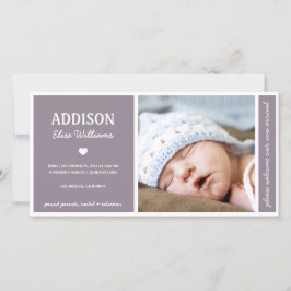 EENVOUDIG | BABY GIRL BIRTH ANNOUNCTION AANKONDIGING