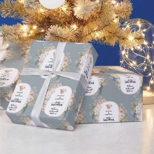 Eenvoudig Baby shower Cadeaupapier (Feestdagen)