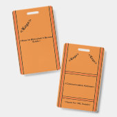 Eenvoudig Badge (Voor- en achterkant)