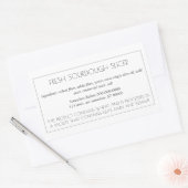 Eenvoudig  baklabel rechthoekige sticker (Envelop)