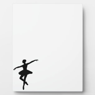 Eenvoudig Ballet Zwart Wit Ballerina Fotoplaat