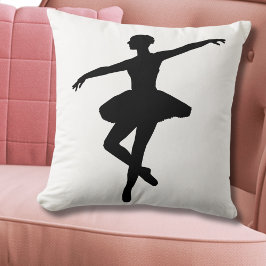 Eenvoudig Ballet Zwart Wit Ballerina Kussen