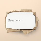 Eenvoudig & Basic Professioneel Wit Visitekaartje