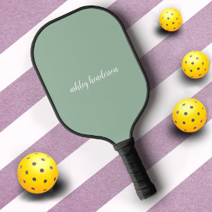 Eenvoudig Basic voeg Jouw naam-monogram toe op lic Pickleball Paddle