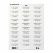Eenvoudig Basic Wit Etiket (Full Sheet)
