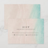 Eenvoudig batchhuwelijk RSVP kaartje (Voorkant / Achterkant)