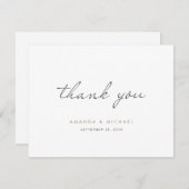 Eenvoudig Bedankkaart (Voorkant / Achterkant)