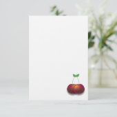 Eenvoudig bedankt voor je Cherry Note Card Kaart (Staand voorkant)
