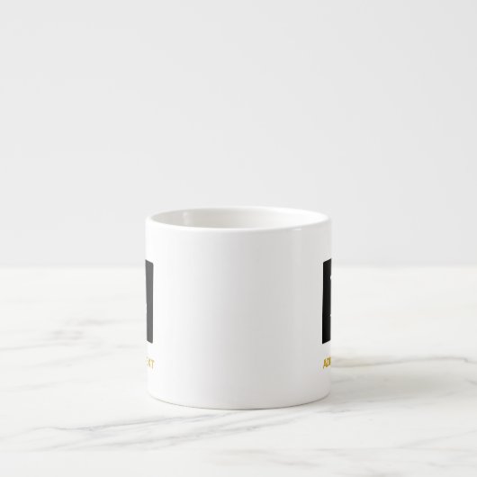 Eenvoudig Bedrijf Logo Espresso Kop (Voorkant)