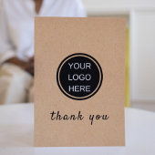 Eenvoudig Bedrijf Logo Rustic Professional Bedankkaart