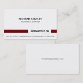 Eenvoudig bedrijf visitekaartje (Voorkant / Achterkant)