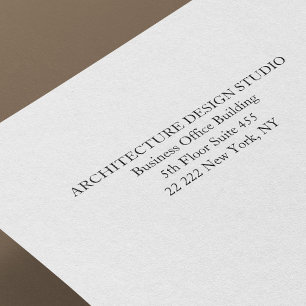 Eenvoudig bedrijfsadres  zelfinktende stempel