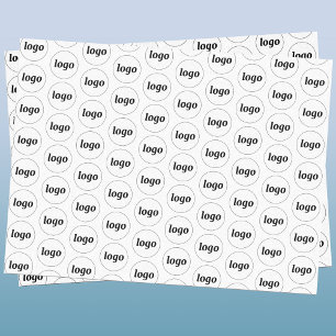 Eenvoudig bedrijfspatroon voor Logo Tissuepapier