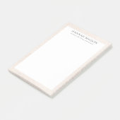 Eenvoudig Beige Modern Minimalist Post-it® Notes (Schuin)