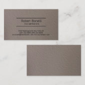 Eenvoudig beige vlakte modern Visitekaartje (Voorkant / Achterkant)